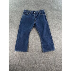 Levis 517 Jeans Men 38x25 Blue Denim Bootcut Western Cowboy Workwear Grunge